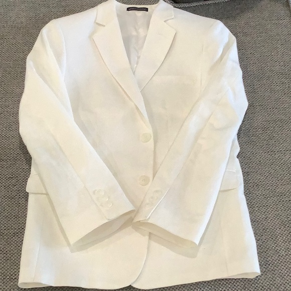 Nautica Boys White linen blazer Size 14 - Picture 5 of 8